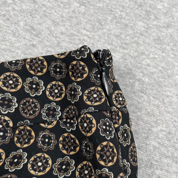 VTG Sag Harbor Skirt 14 Black Brown Mandala Floral Flare Hem FairyGrunge y2k 90s - Picture 11 of 13
